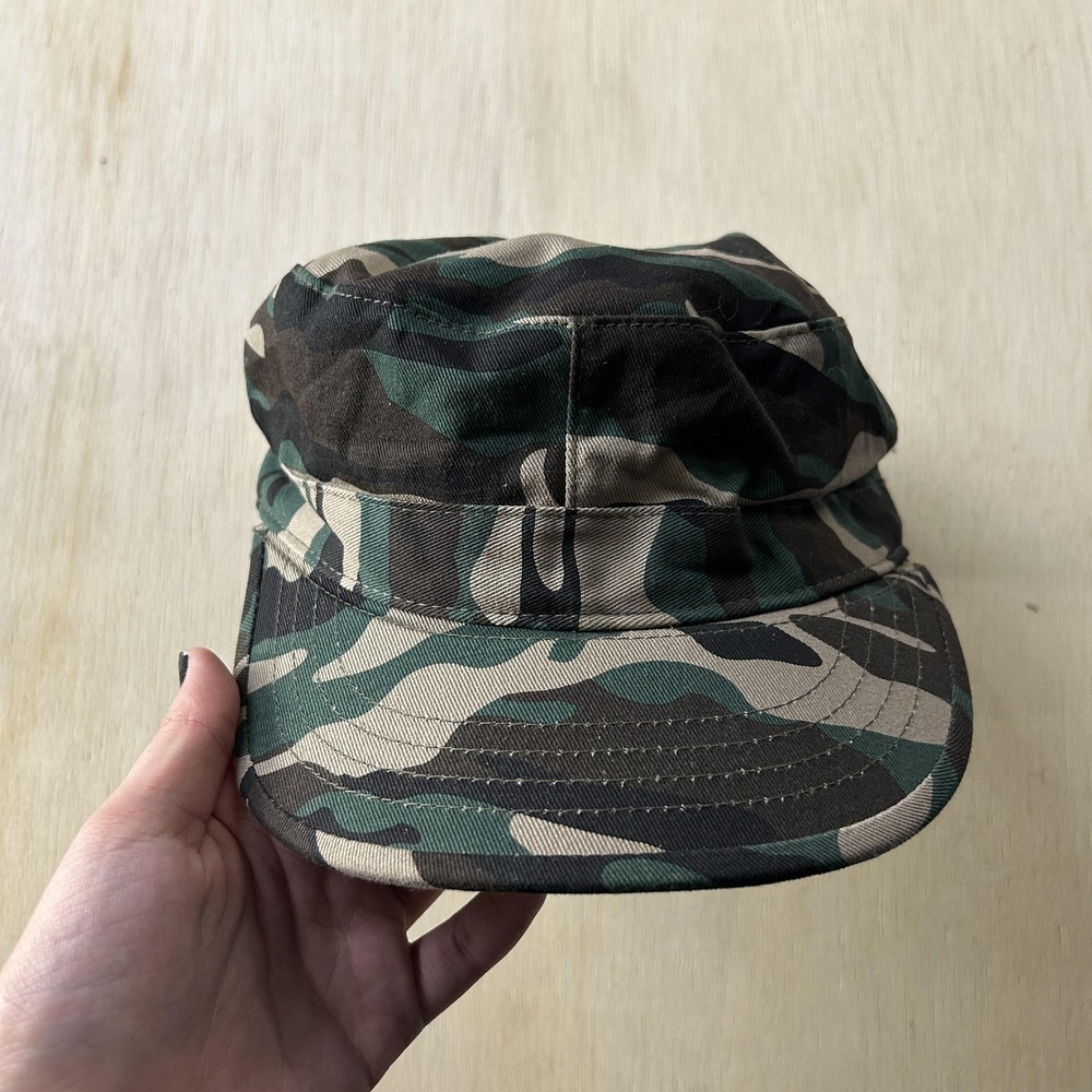 Ethos Hat Army Cap Mens Medium Green Camo Casual Summer Military Patrol